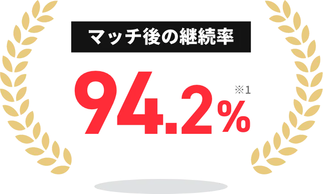 マッチ後の継続率94.2%